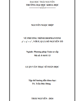 Về phương trình Diorphantine px ± qy = z2 với P, Q là số nguyên tố