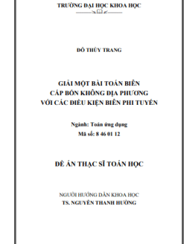 Giải một bài toán biên cấp bốn không địa phương với điều kiện biên phi tuyến